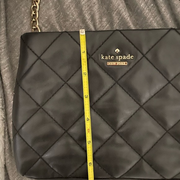 COPY - Black, authentic Crossbody, Kate Spade purse with a chain - Picture 5 of 7